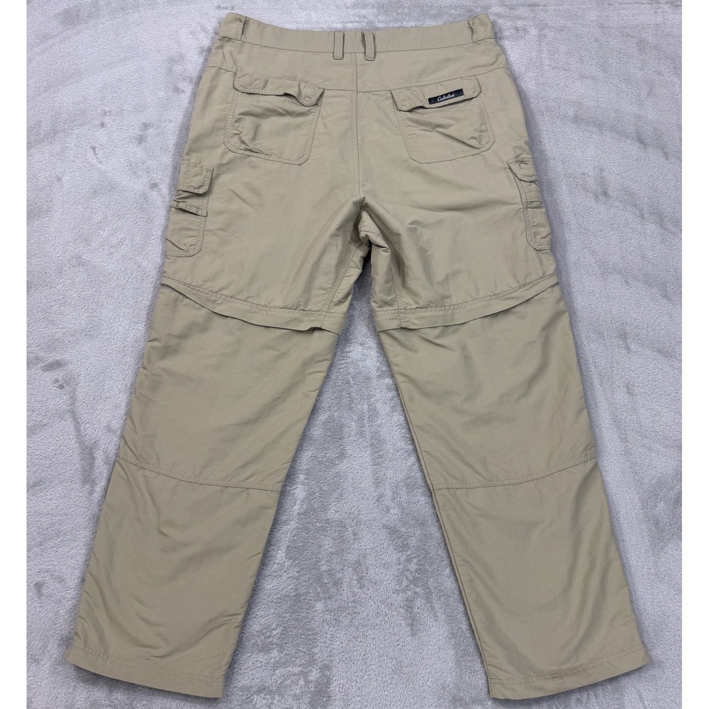 Cabela's Pants 40x32 Tan Convertible Zip Off Outdoor Fishing Hiking Gorpcore - Picture 2 of 16